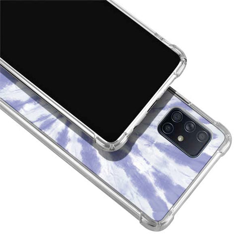 Purple Tie Dye Galaxy A71 5G Clear Case