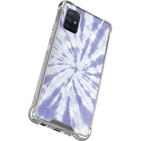 Purple Tie Dye Galaxy A71 5G Clear Case