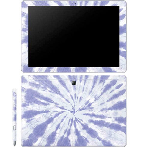 Purple Tie Dye Galaxy Book 12in Skin