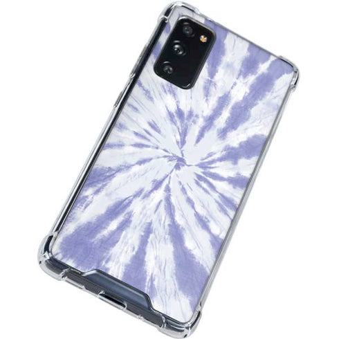 Purple Tie Dye Galaxy S20 FE Clear Case