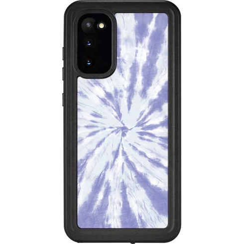 Purple Tie Dye Galaxy S20 Waterproof Case