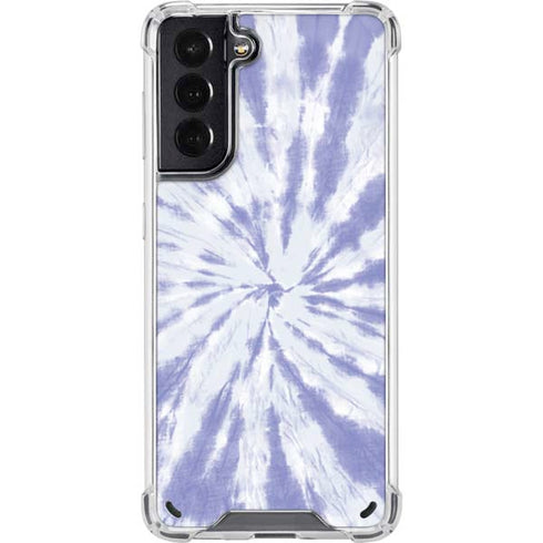 Purple Tie Dye Galaxy S21 5G Clear Case