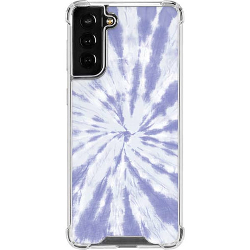 Purple Tie Dye Galaxy S21 FE Clear Case