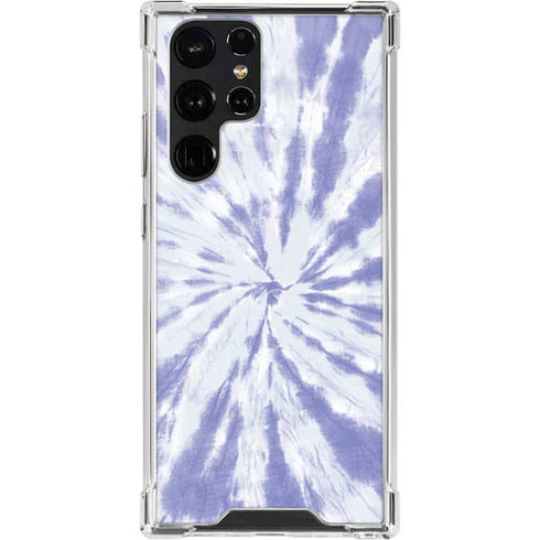 Purple Tie Dye Galaxy S22 Ultra Clear Case