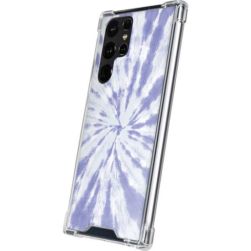 Purple Tie Dye Galaxy S22 Ultra Clear Case