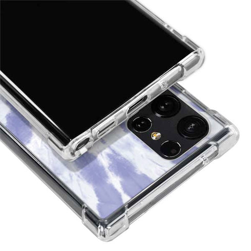 Purple Tie Dye Galaxy S22 Ultra Clear Case