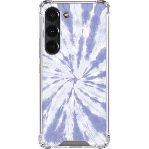 Purple Tie Dye Galaxy S23 Clear Case