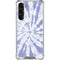 Purple Tie Dye Galaxy S23 Plus Clear Case