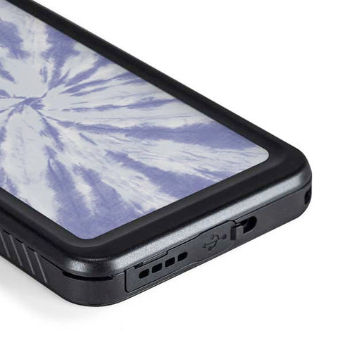 Purple Tie Dye Galaxy S23 Plus Waterproof Case