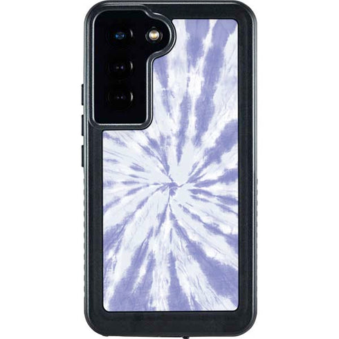 Purple Tie Dye Galaxy S23 Waterproof Case