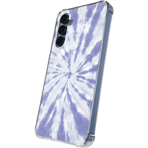 Purple Tie Dye Galaxy S24 Clear Case