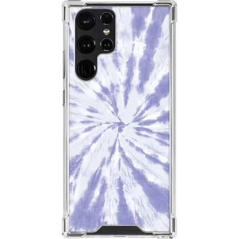 Purple Tie Dye Galaxy S24 Ultra Clear Case