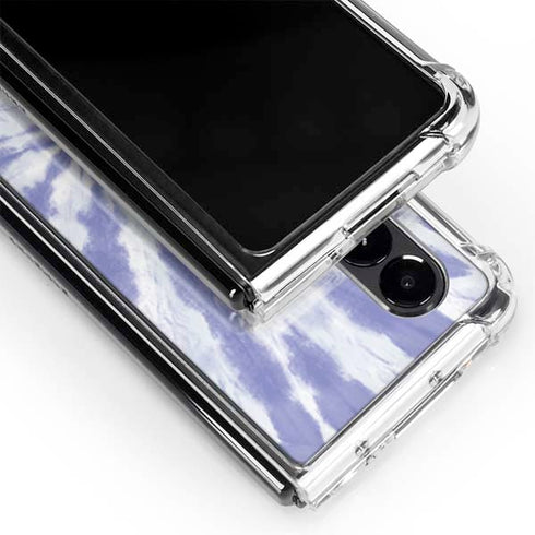 Purple Tie Dye Galaxy Z Fold4 5G Clear Case