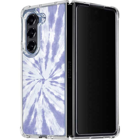 Purple Tie Dye Galaxy Z Fold5 5G Clear Case