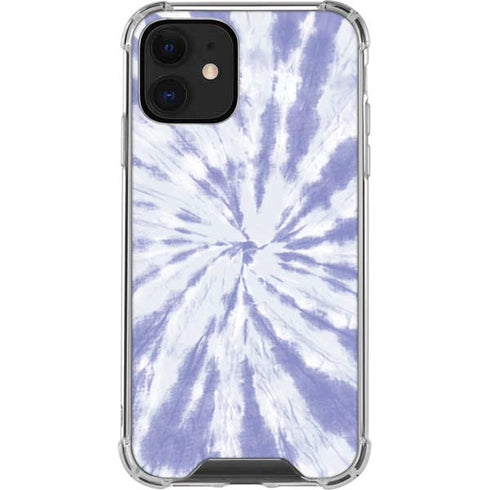 Purple Tie Dye iPhone 12 Clear Case