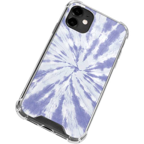 Purple Tie Dye iPhone 12 Clear Case