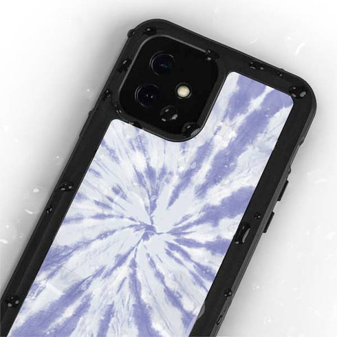 Purple Tie Dye iPhone 12 Mini Waterproof Case