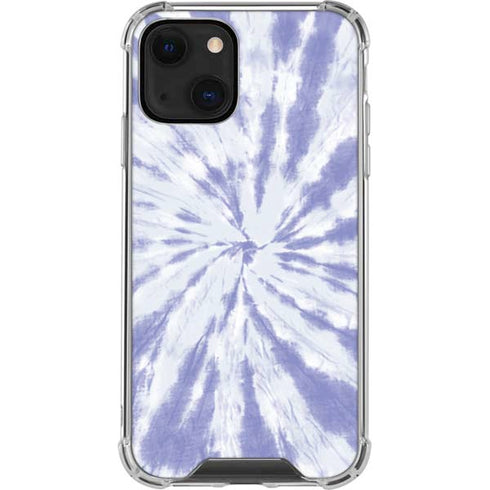 Purple Tie Dye iPhone 13 Mini Clear Case