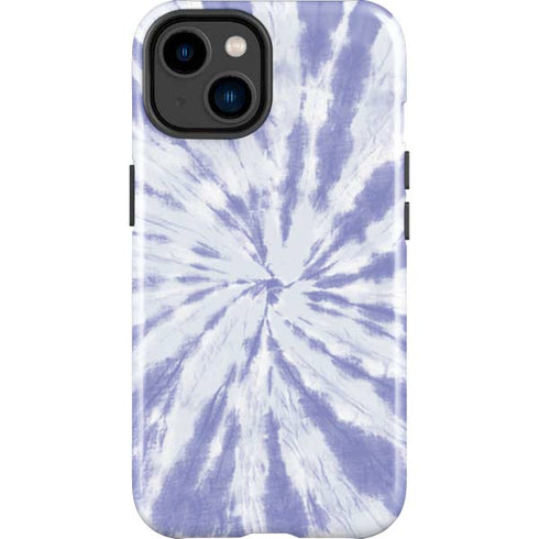 Purple Tie Dye iPhone 14 Plus Impact Case