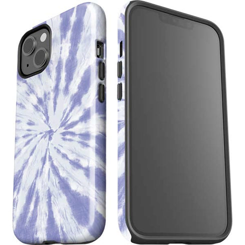 Purple Tie Dye iPhone 15 Plus Impact Case