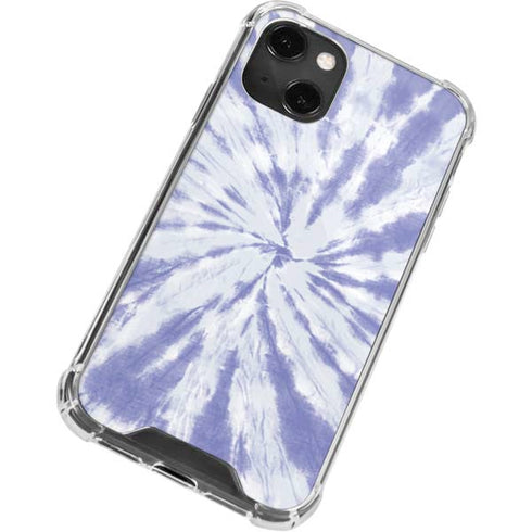 Purple Tie Dye iPhone 14 Plus Clear Case