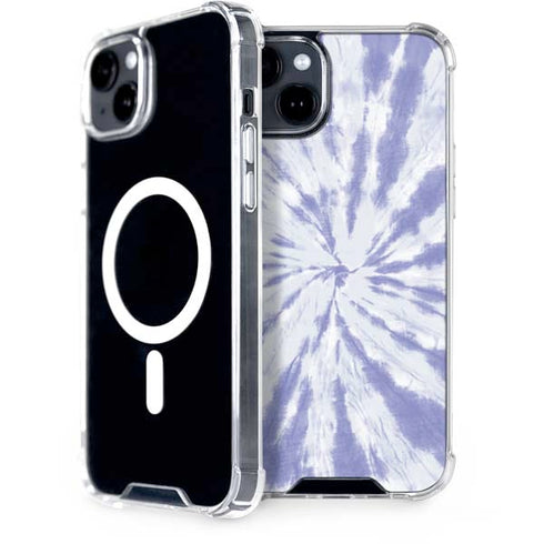 Purple Tie Dye iPhone 15 Plus MagSafe Case