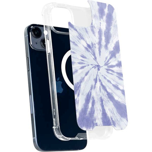 Purple Tie Dye iPhone 15 Plus MagSafe Case