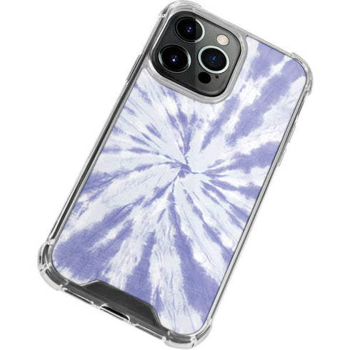 Purple Tie Dye iPhone 15 Pro Max Clear Case