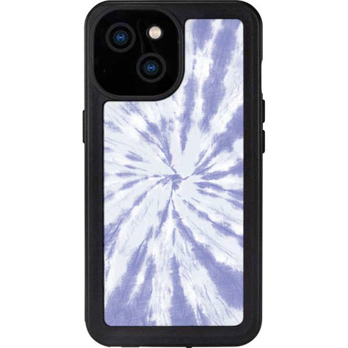 Purple Tie Dye iPhone 15 Waterproof Case