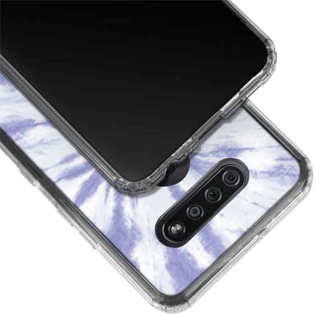 Purple Tie Dye LG K51/Q51 Clear Case