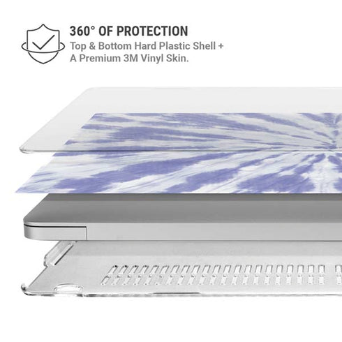 Purple Tie Dye MacBook Air 15in (2023-2025) Case plus Skin