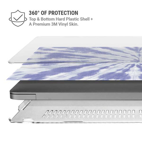 Purple Tie Dye MacBook Pro 16in (2021-25) Case plus Skin