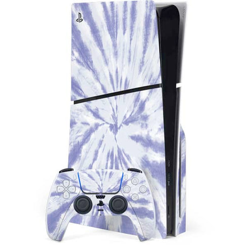 Purple Tie Dye PS5 Slim Disk Bundle Skin