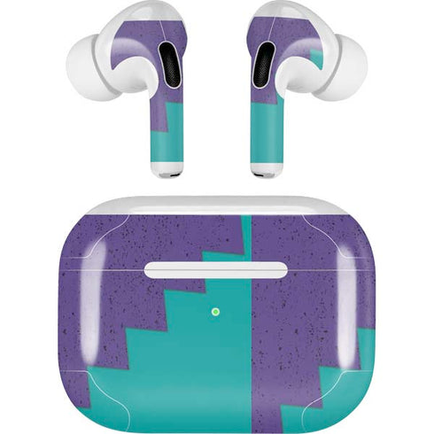 Purple Turquoise Zig Zag AirPods Pro 2nd Gen Skin