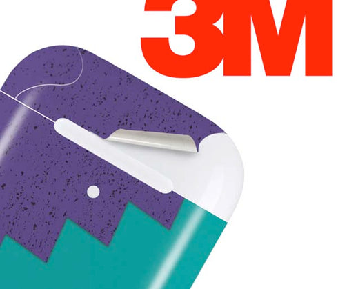 Purple Turquoise Zig Zag Apple AirPods 2 Skin