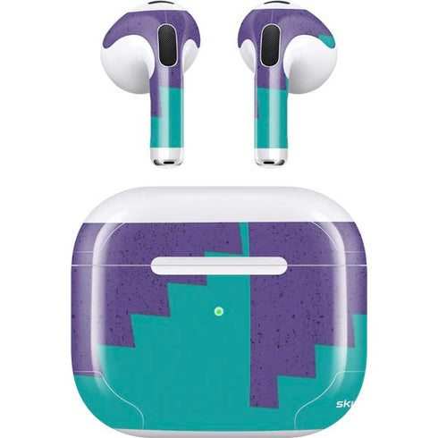 Purple Turquoise Zig Zag Apple AirPods (3rd Gen 2021) Skin