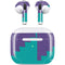 Purple Turquoise Zig Zag Apple AirPods (3rd Gen 2021) Skin