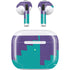 Purple Turquoise Zig Zag Apple AirPods (3rd Gen 2021) Skin
