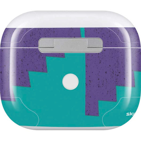 Purple Turquoise Zig Zag Apple AirPods (3rd Gen 2021) Skin