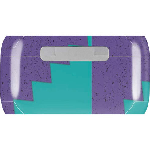 Purple Turquoise Zig Zag Apple AirPods Pro Skin
