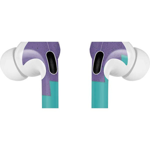 Purple Turquoise Zig Zag Apple AirPods Pro Skin