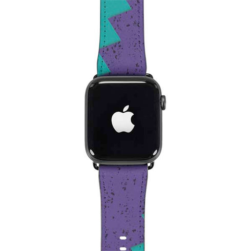 Purple Turquoise Zig Zag Apple Watch Band 38-40mm