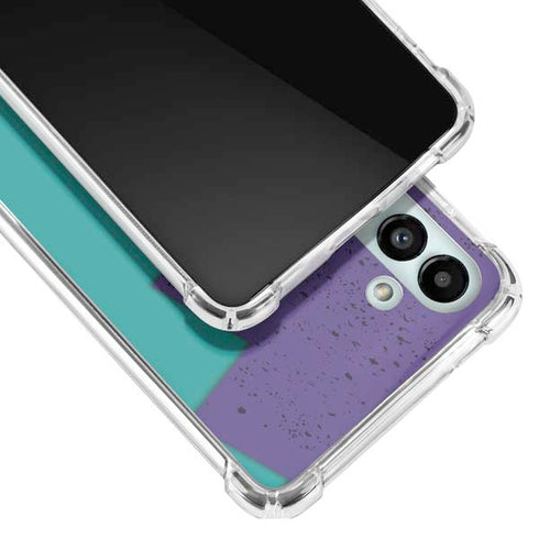 Purple Turquoise Zig Zag Galaxy A13 5G Clear Case