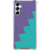 Purple Turquoise Zig Zag Galaxy A14 5G Clear Case