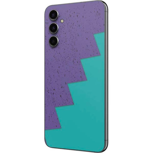 Purple Turquoise Zig Zag Galaxy A14 5G Skin