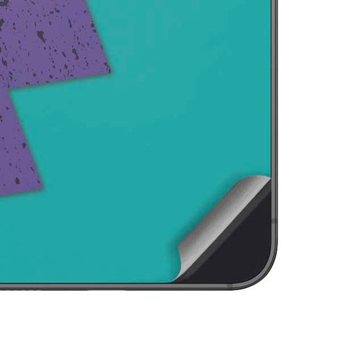 Purple Turquoise Zig Zag Galaxy A14 5G Skin