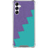 Purple Turquoise Zig Zag Galaxy A15 5G Clear Case