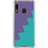 Purple Turquoise Zig Zag Galaxy A30 Clear Case