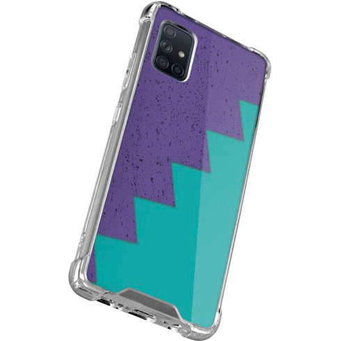 Purple Turquoise Zig Zag Galaxy A51 5G Clear Case
