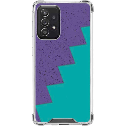 Purple Turquoise Zig Zag Galaxy A52 5G Clear Case